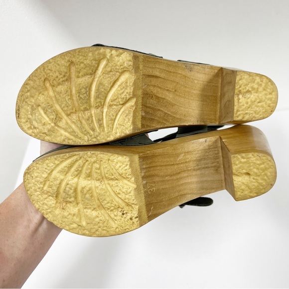 No 6 Store Clogs Woven Braided Sandals 37 Gray Suede 7 - Picture 7 of 7